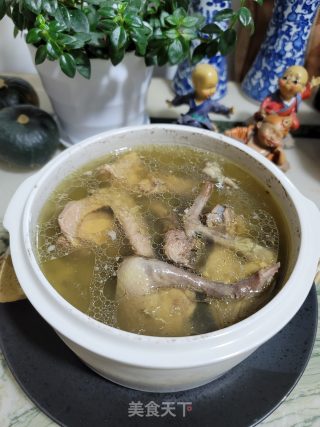绿豆炖排骨鸽子汤的做法步骤：8