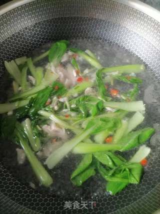 青菜肉丝面的做法步骤：5