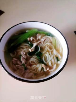 青菜肉丝面的做法步骤：7