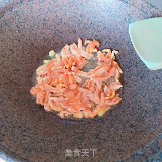 鸡肉炒蒜苔的做法步骤：5