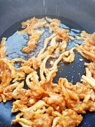 四季豆鸡丝的做法步骤：6