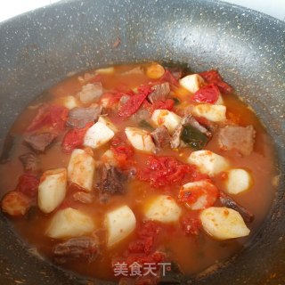 山药番茄炖牛肉的做法步骤：16