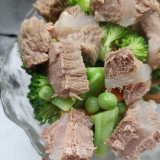 豌豆西兰花牛肉沙拉的做法步骤：8