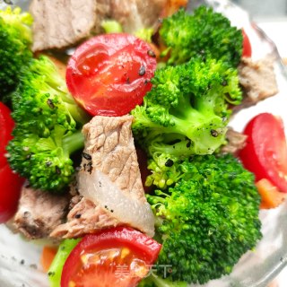 豌豆西兰花牛肉沙拉的做法步骤：11