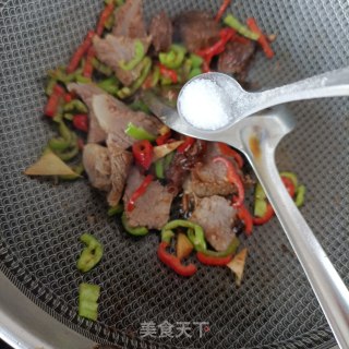双椒牛肉粉的做法步骤：9
