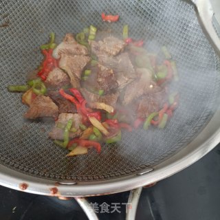 双椒牛肉粉的做法步骤：10