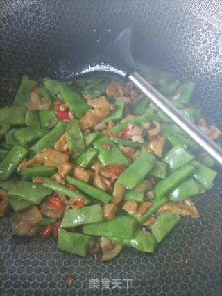 扁豆炒肉的做法步骤：6