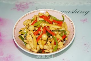 鸡胸肉炒白玉菇的做法步骤：9