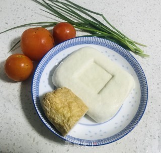 茄汁滚肉条豆腐的做法步骤：1