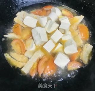 茄汁滚肉条豆腐的做法步骤：6