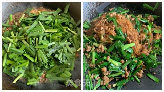 肉末韭菜炒粉丝的做法步骤：6