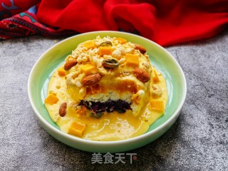 芒果酸奶拌山药薯泥的做法步骤：15