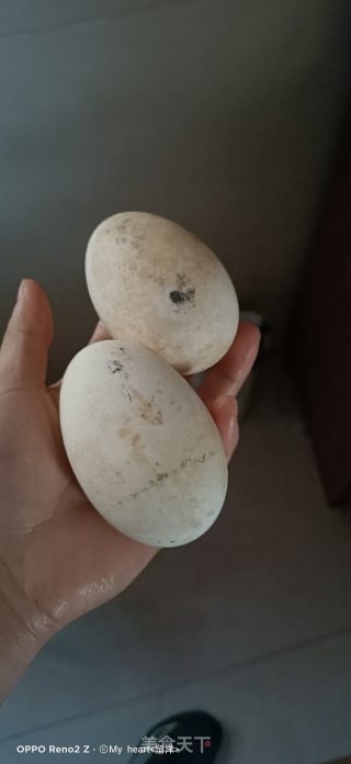 小葱炒鹅蛋的做法步骤：1