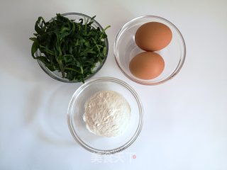 油醋汁野菜蛋饼的做法步骤：1