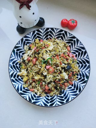 海苔炒饭的做法步骤：13