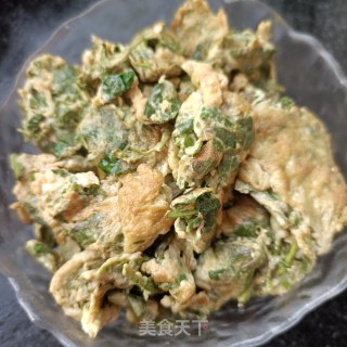 花椒芽炒蛋的做法步骤：10