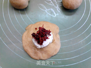 玫瑰奶酪夹心莜面华夫饼的做法步骤：7
