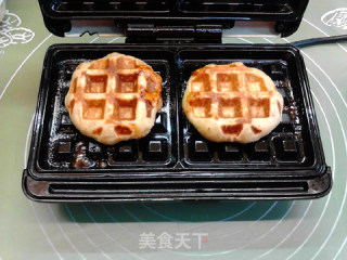 玫瑰奶酪夹心莜面华夫饼的做法步骤：12