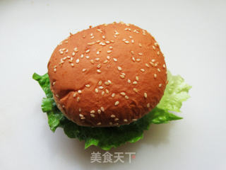 新奥尔良琵琶腿肉汉堡的做法步骤：14