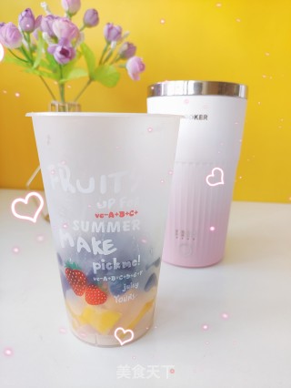 芒果奶茶，奶茶机实现奶茶自由的做法步骤：4