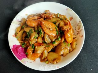 青虾炒茄子的做法步骤：12