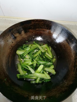 清炒小白菜的做法步骤：5