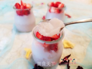 草莓西米布丁的做法步骤：12