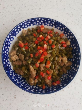 酸豆角肉末的做法步骤：6