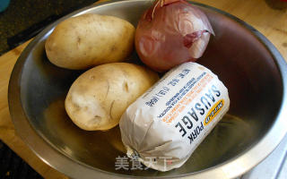 香肠肉土豆饼的做法步骤：2