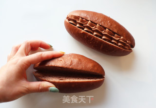 东京“365日”面包店同款，巧克力脆脆珠面包！的做法步骤：16