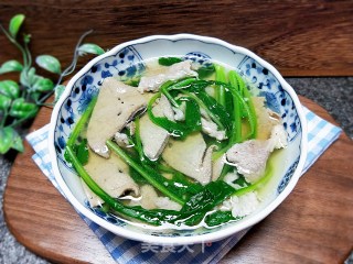 萝卜青肉片汤的做法步骤：10
