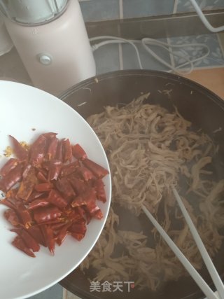 麻辣鸡丝的做法步骤：11