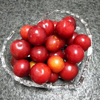 糖拌李子的做法步骤：1
