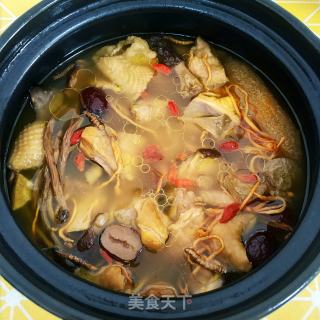 野生菌炖鸡的做法步骤：7