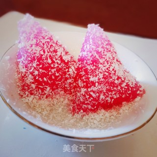 粉水晶西米粽的做法步骤：21