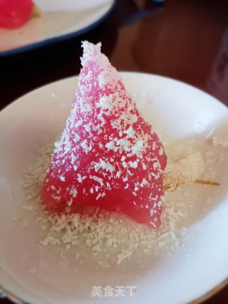 粉水晶西米粽的做法步骤：22