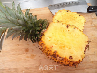 菠萝时蔬炒饭的做法步骤：3