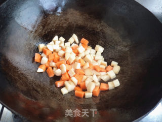 菠萝时蔬炒饭的做法步骤：8
