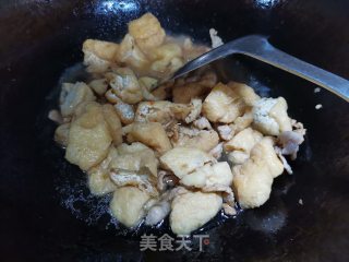 油豆腐炒肉的做法步骤：7