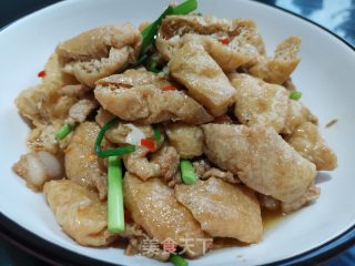 油豆腐炒肉的做法步骤：10