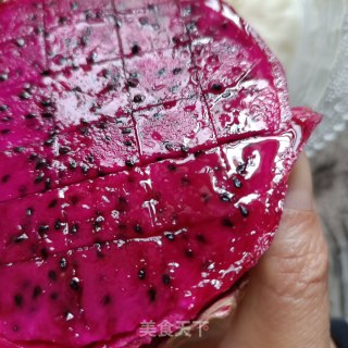 “缤纷水果”火龙果燕麦酸奶的做法步骤：2