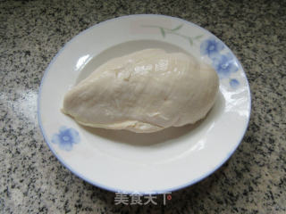 蒜薹拌鸡胸肉的做法步骤：5