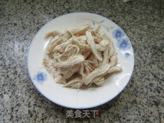 蒜薹拌鸡胸肉的做法步骤：8