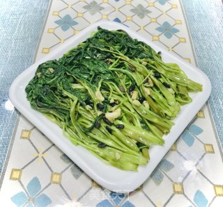 豆豉炒空心菜的做法步骤：8