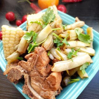 玉米脊骨炖芸豆的做法步骤：13