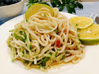低卡零卡糖粉减肥瘦身美食～凉拌鳕鱼面的做法步骤：6