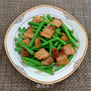 豆角炒五花肉的做法步骤：12