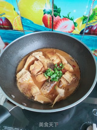 家常烧草鱼块的做法步骤：14