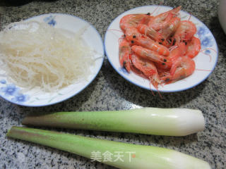 虾肉茭白拌石花菜的做法步骤：1