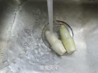 虾肉茭白拌石花菜的做法步骤：3